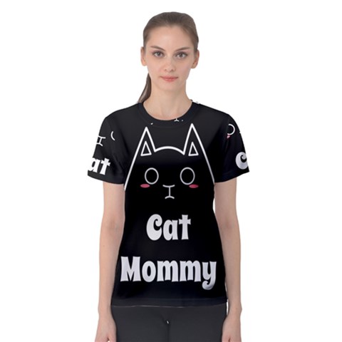 Love My Cat Mommy Women s Sport Mesh Tee by Catifornia