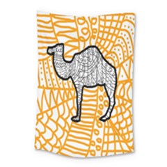 Animals Camel Animals Deserts Yellow Small Tapestry by Mariart
