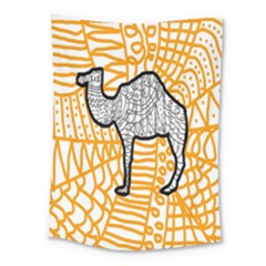 Animals Camel Animals Deserts Yellow Medium Tapestry by Mariart