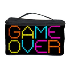 Game Face Mask Sign Cosmetic Storage Case by Mariart
