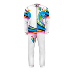 Colored Lines Rainbow Onepiece Jumpsuit (kids) by Mariart