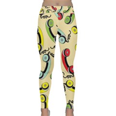 Telephone Cable Green Nyellow Red Blue Classic Yoga Leggings