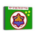 Tel Aviv Coat of Arms  Deluxe Canvas 14  x 11 
