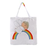 Angel Rainbow Cute Cartoon Angelic Grocery Tote Bag
