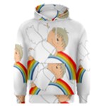 Angel Rainbow Cute Cartoon Angelic Men s Pullover Hoodie