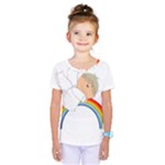 Angel Rainbow Cute Cartoon Angelic Kids  One Piece Tee