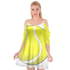 Tennis Ball Ball Sport Fitness Cutout Spaghetti Strap Chiffon Dress by Nexatart