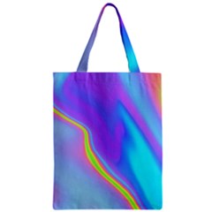 Aurora Color Rainbow Space Blue Sky Purple Yellow Zipper Classic Tote Bag by Mariart