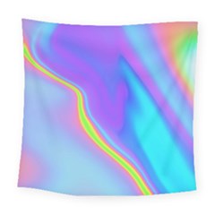 Aurora Color Rainbow Space Blue Sky Purple Yellow Square Tapestry (large)