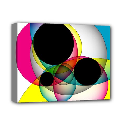 Apollonius Color Multi Circle Polkadot Deluxe Canvas 14  X 11  by Mariart