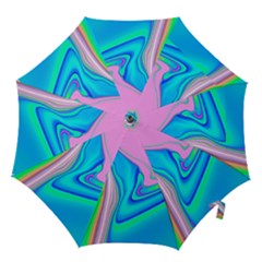 Aurora Color Rainbow Space Blue Sky Purple Yellow Green Pink Red Hook Handle Umbrellas (small)