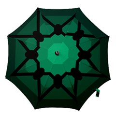 Fascigender Flags Line Green Black Hole Polka Hook Handle Umbrellas (small)