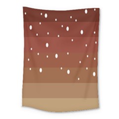 Fawn Gender Flags Polka Space Brown Medium Tapestry by Mariart