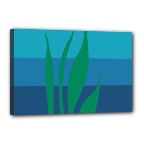 Gender Sea Flags Leaf Canvas 18  X 12  by Mariart