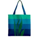 Gender Sea Flags Leaf Zipper Grocery Tote Bag View1