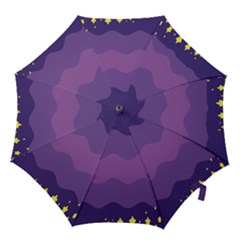 Glimragender Flags Wave Waves Chevron Purple Blue Star Yellow Space Hook Handle Umbrellas (small)