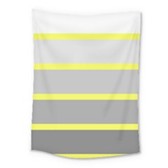 Molly Gender Line Flag Yellow Grey Medium Tapestry by Mariart