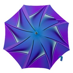 Line Blue Light Space Purple Hook Handle Umbrellas (large) by Mariart