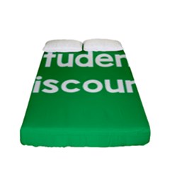 Student Discound Sale Green Fitted Sheet (full/ Double Size) by Mariart