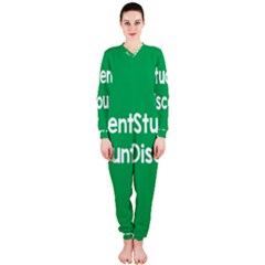 Student Discound Sale Green Onepiece Jumpsuit (ladies) 