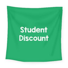 Student Discound Sale Green Square Tapestry (large)