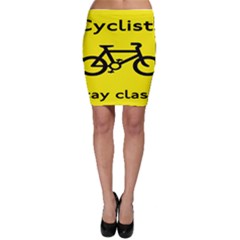 Stay Classy Bike Cyclists Sport Bodycon Skirt by Mariart