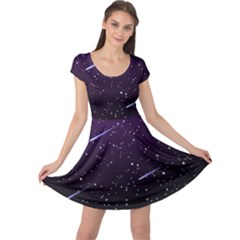 Starry Night Sky Meteor Stock Vectors Clipart Illustrations Cap Sleeve Dresses by Mariart