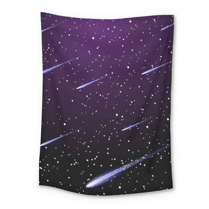 Starry Night Sky Meteor Stock Vectors Clipart Illustrations Medium Tapestry