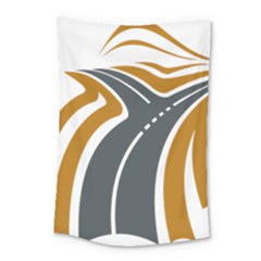 Transparent All Road Tours Bus Charter Street Small Tapestry by Mariart