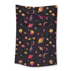 Space Pattern Small Tapestry by ValentinaDesign