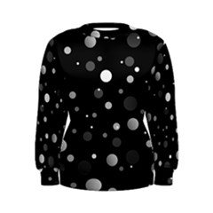Decorative Dots Pattern Women s Sweatshirt by ValentinaDesign