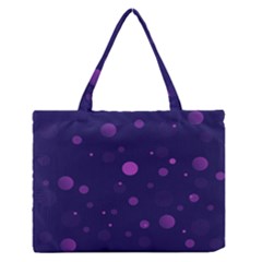 Decorative Dots Pattern Medium Zipper Tote Bag by ValentinaDesign
