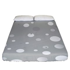 Decorative Dots Pattern Fitted Sheet (queen Size) by ValentinaDesign