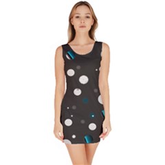 Decorative Dots Pattern Sleeveless Bodycon Dress by ValentinaDesign