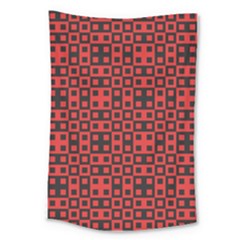 Abstract Background Red Black Large Tapestry by Nexatart