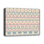 blue and pink tribal pattern Deluxe Canvas 16  x 12  