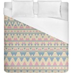 blue and pink tribal pattern Duvet Cover (King Size)