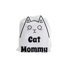 Love My Cat Mommy Drawstring Pouches (medium)  by Catifornia