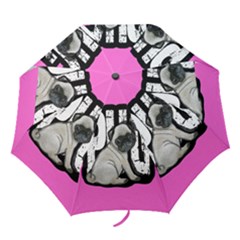 Pug Folding Umbrellas by Valentinaart