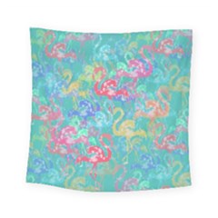 Flamingo Pattern Square Tapestry (small) by Valentinaart