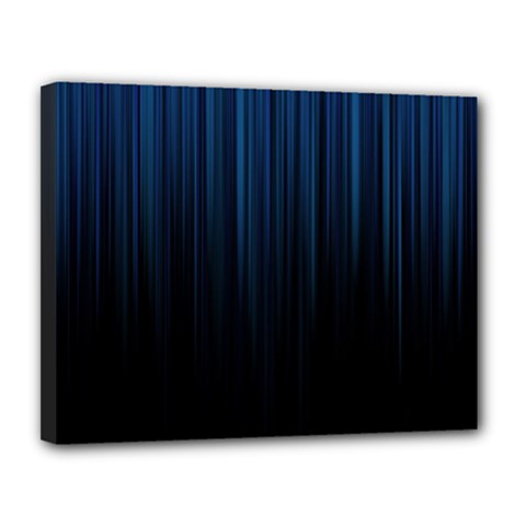 Black Blue Line Vertical Space Sky Canvas 14  X 11  by Mariart