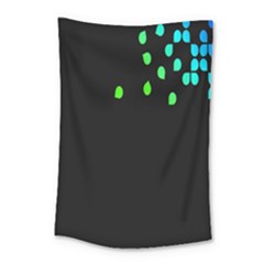 Green Black Widescreen Small Tapestry