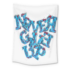 Sport Crossfit Fitness Gym Never Give Up Medium Tapestry by Nexatart