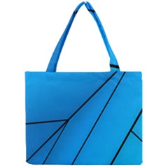 Technical Line Blue Black Mini Tote Bag