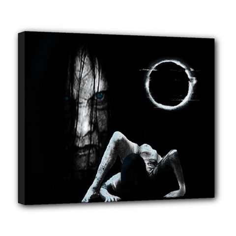 The Ring Deluxe Canvas 24  X 20   by Valentinaart