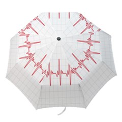 Cardiogram Vary Heart Rate Perform Line Red Plaid Wave Waves Chevron Folding Umbrellas