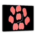 Craft Pink Black Polka Spot Canvas 20  x 16 