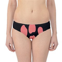Craft Pink Black Polka Spot Hipster Bikini Bottoms by Mariart