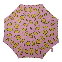 Fruit Avocado Green Pink Yellow Hook Handle Umbrellas (medium) by Mariart