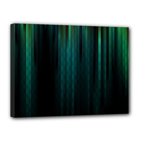 Lines Light Shadow Vertical Aurora Canvas 16  X 12  by Mariart